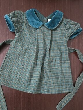 holiday christmas Green Plaid Dress